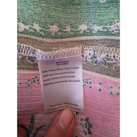 ANTHROPOLOGIE One September Tank Embroidered Boho Top - Picture 7 of 7